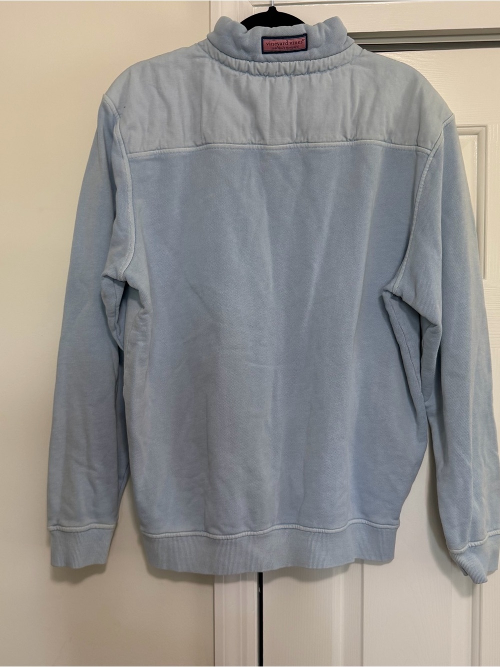 Vineyard Vines Soft Blue Wash 1/4 Zip Long Sleeve Size Medium - Picture 7 of 10